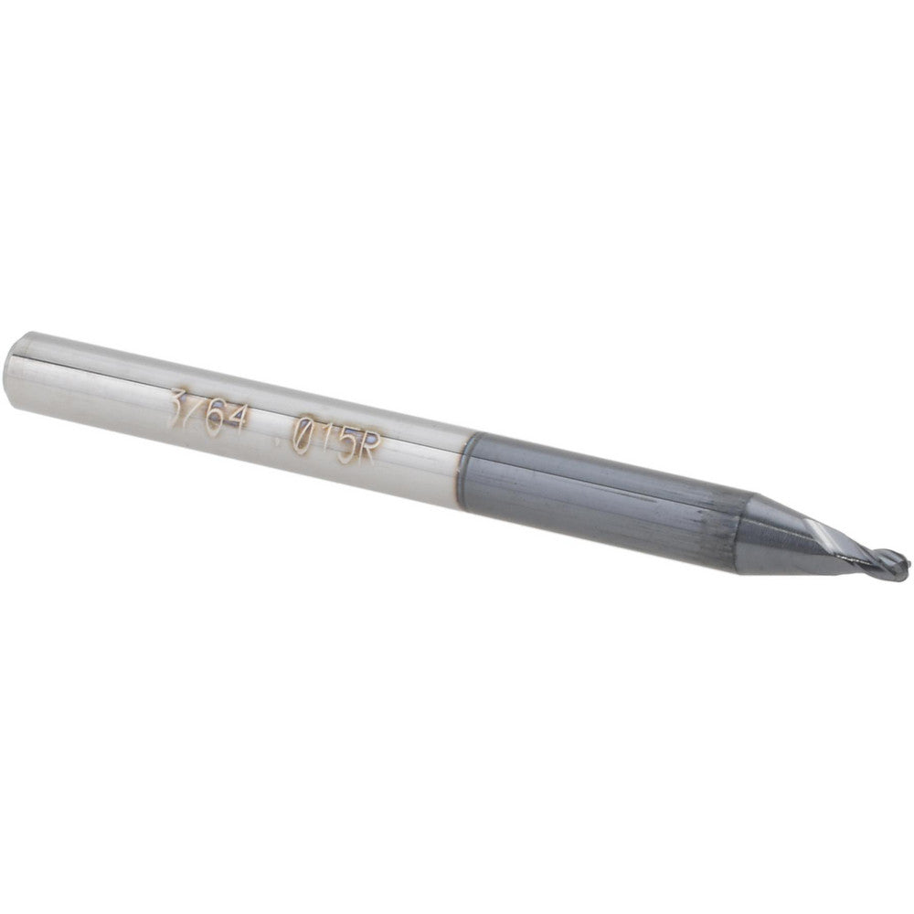 Accupro 14796297 Corner Radius End Mill 0.0469" Dia, 1.25" LOC, 0.0150" Radius, 4 Flute, Solid Carbide