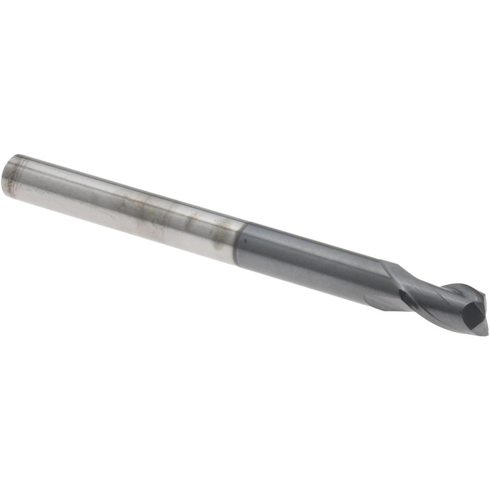 Accupro 14797036 Square End Mill 1/8" Dia, 3/16" LOC, 2 Flutes, Solid Carbide