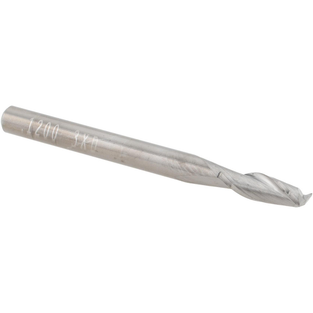 Accupro 12462648 Square End Mill 0.12" Dia, 23/64" LOC, 2 Flutes, Solid Carbide