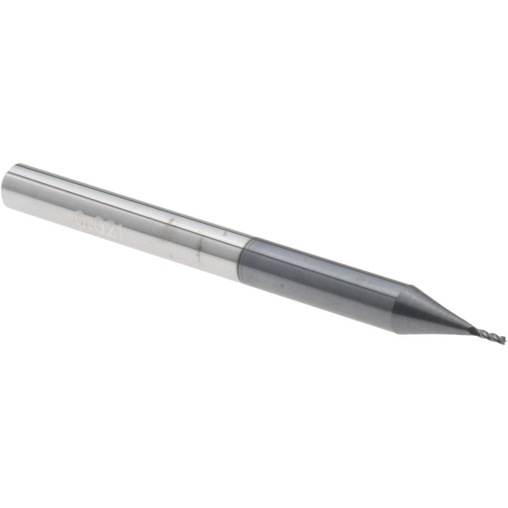 Accupro 14796942 Square End Mill 0.021" Dia, 1/16" LOC, 4 Flutes, Solid Carbide