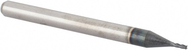 Accupro 12462836 Square End Mill 0.0270" Dia, 0.0810" LOC, 4 Flute, Solid Carbide