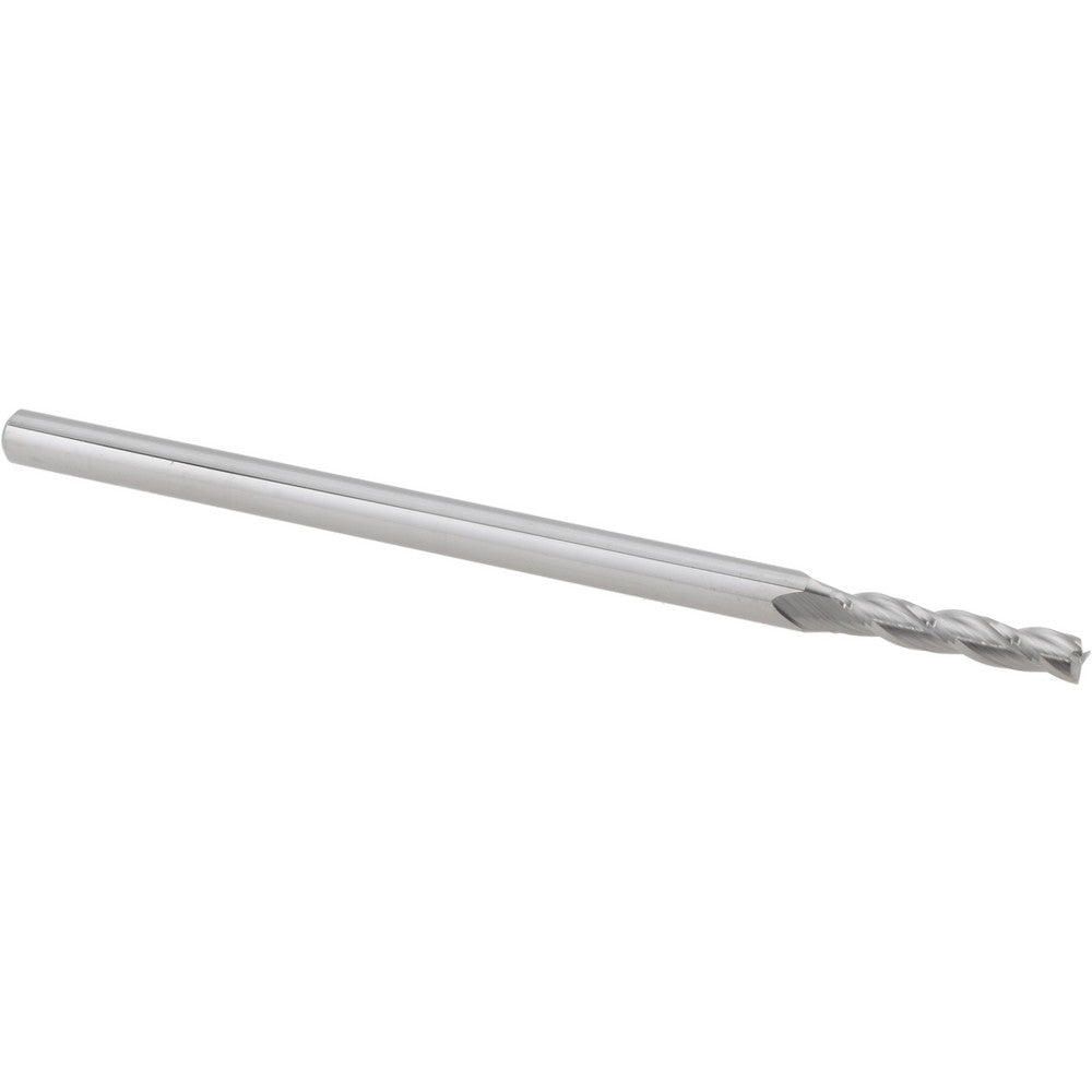 Accupro 14883431 Square End Mill 0.1" Dia, 1/2" LOC, 3 Flutes, Solid Carbide