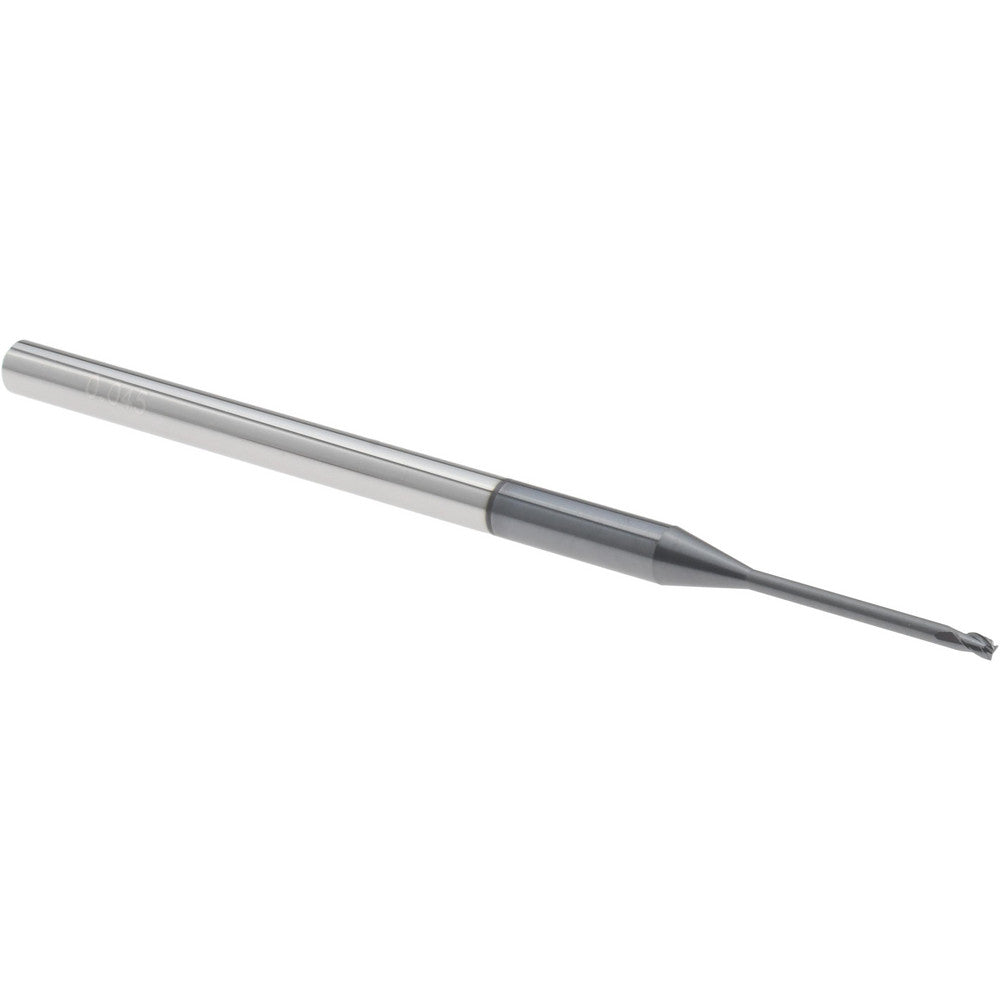 Accupro 14797194 Square End Mill 0.045'' Dia, 0.067'' LOC, 1/8'' Shank Dia, 2-1/2'' OAL, 3 Flutes, Solid Carbide