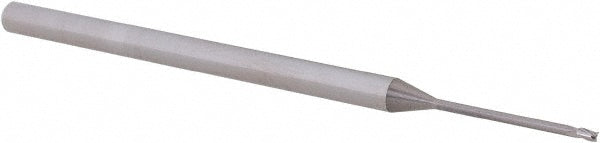 Accupro 14797188 Square End Mill 0.04" Dia, 0.06" LOC, 3 Flutes, Solid Carbide