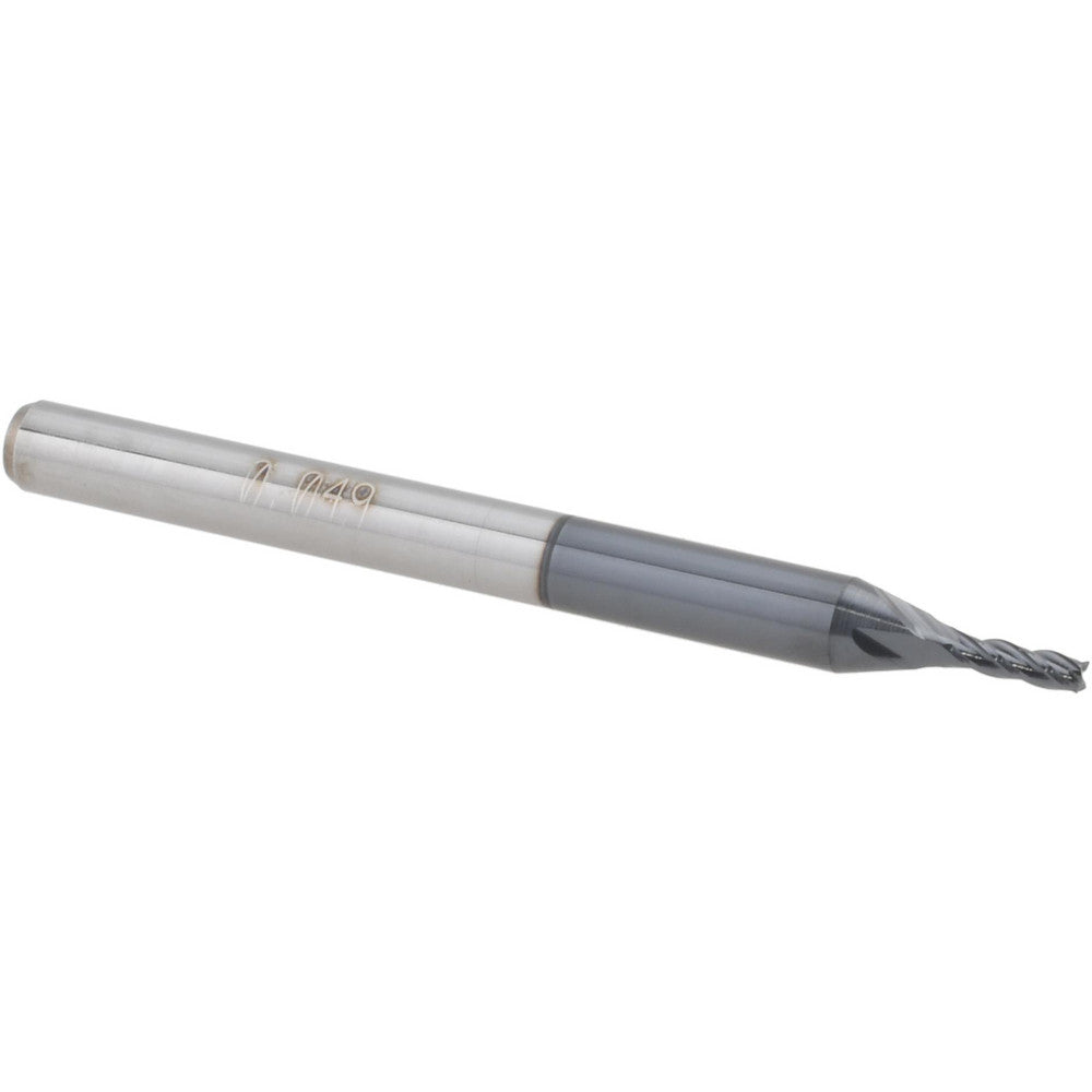 Accupro 14796963 Square End Mill 0.049" Dia, 0.147" LOC, 4 Flutes, Solid Carbide