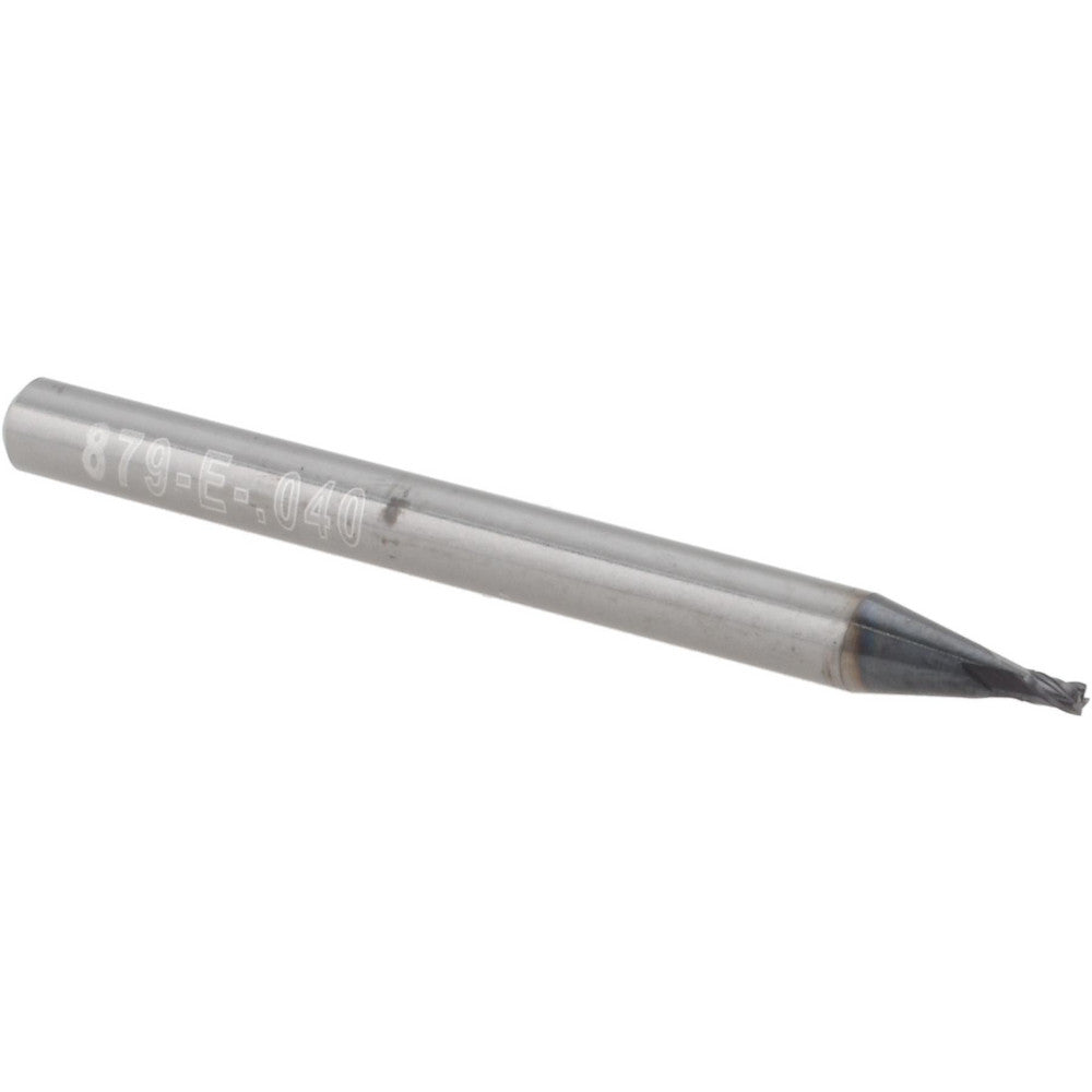 Accupro 14797054 Square End Mill 0.04" Dia, 0.06" LOC, 4 Flutes, Solid Carbide