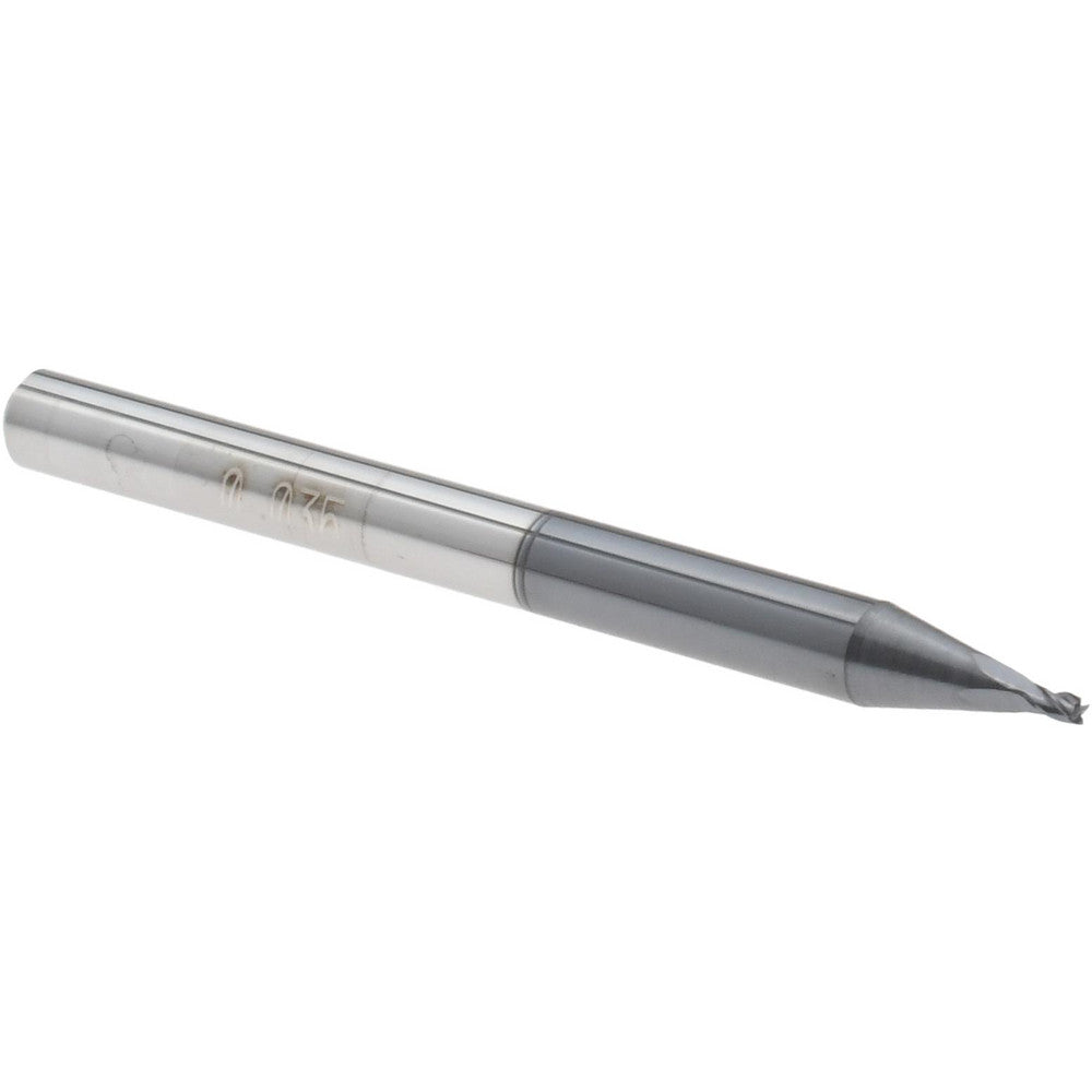 Accupro 14797052 Square End Mill 0.035" Dia, 0.052" LOC, 4 Flutes, Solid Carbide