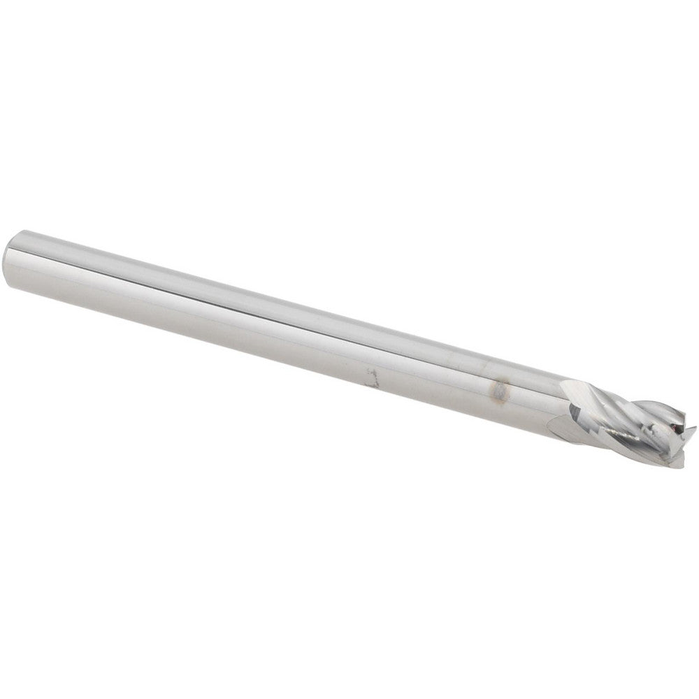 Accupro 14797072 Square End Mill 1/8" Dia, 0.187" LOC, 4 Flutes, Solid Carbide