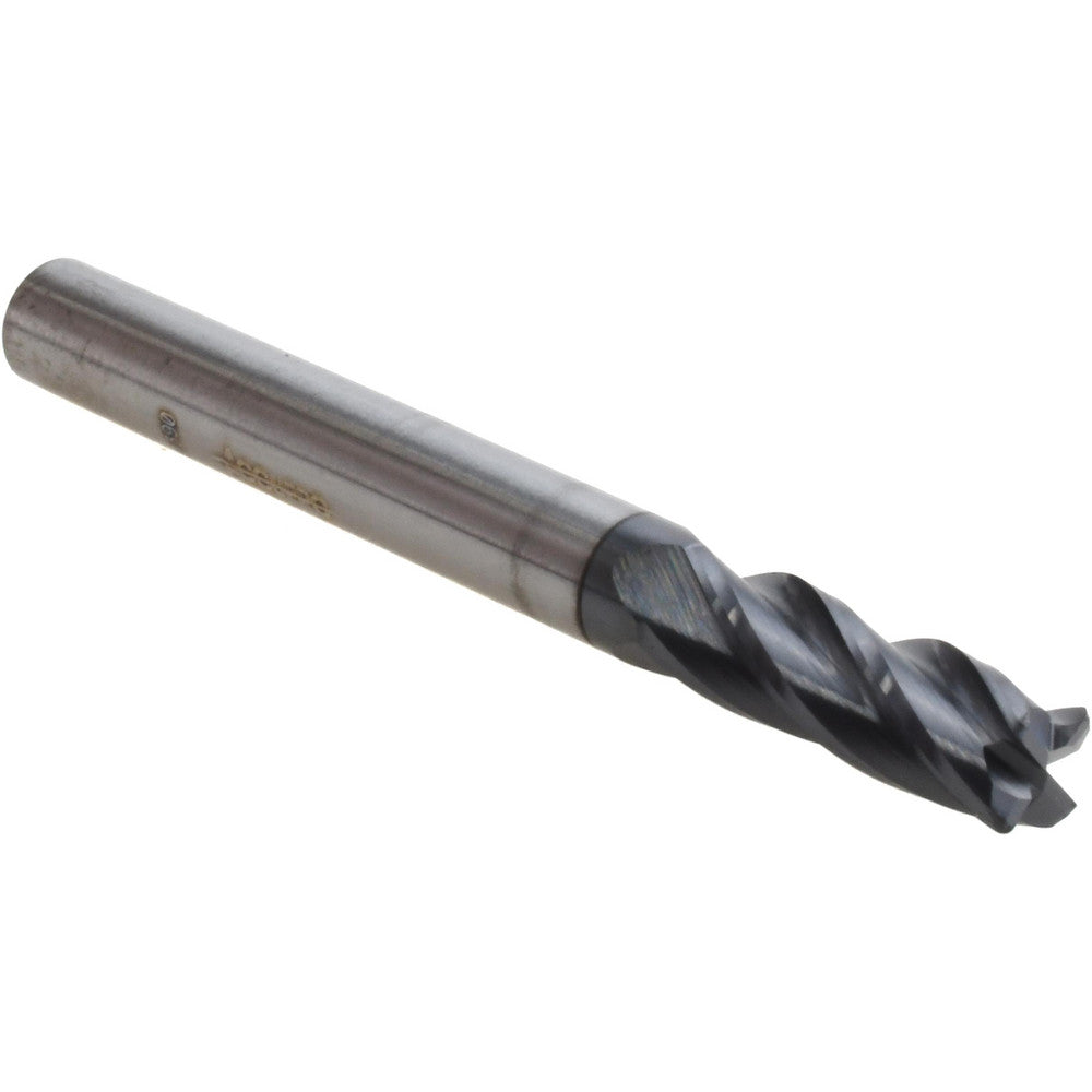 Accupro 12467989 Corner Radius End Mill 1/4" Dia, 3/4" LOC, 0.02" Radius, 4 Flutes, Solid Carbide
