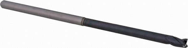 Accupro 15023987 Square End Mill 0.1250" Dia, 0.187" LOC, 0.125" Shank Dia, 3" OAL, 3 Flutes, Solid Carbide