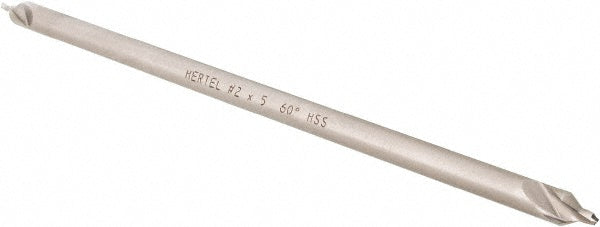 Hertel H-81185020500 Combination Drill & Countersink #2, 3/16" Body Dia, 118 deg, High-Speed Steel