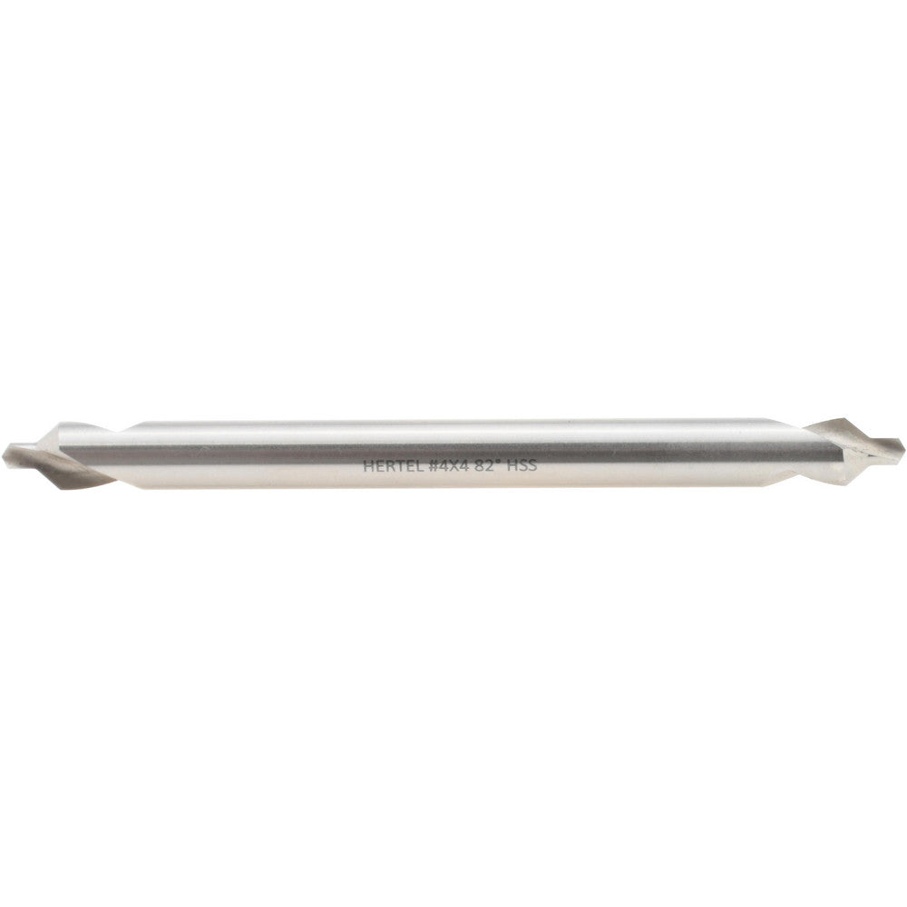 Hertel H-81154L04040 Combination Drill & Countersink #4, 5/16" Body Dia, 118 deg, High-Speed Steel
