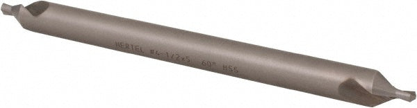 Hertel H-81185045500 Combination Drill & Countersink #4-1/2, 3/8" Body Dia, 118 deg, High-Speed Steel