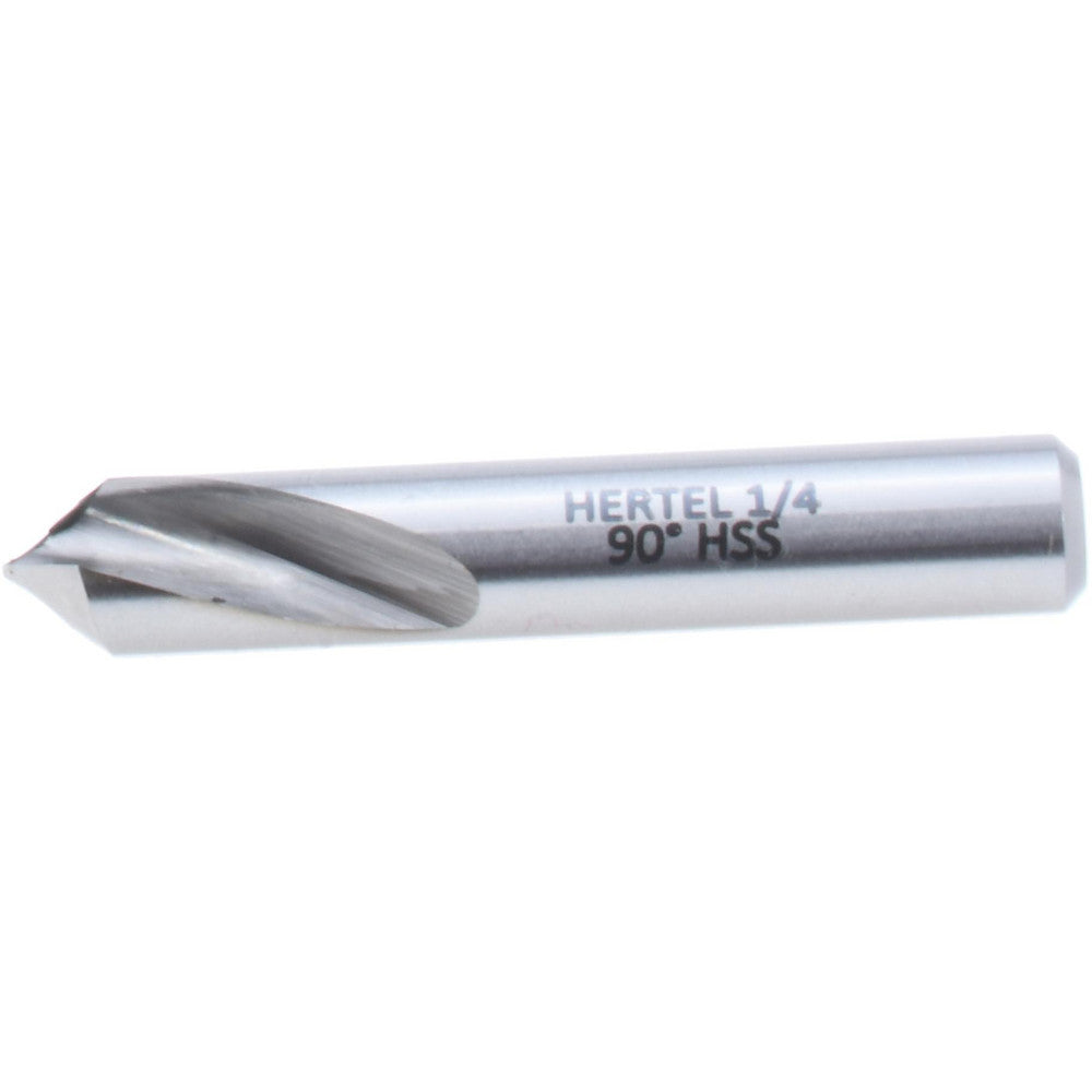 Hertel H-8119A063500 Spotting Drill 1/4" Dia, 90 deg, 1-1/2" OAL, High-Speed Steel