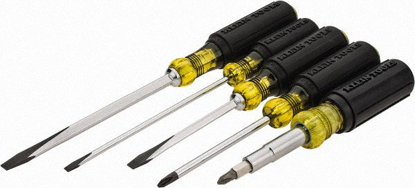 Klein Tools M2O39206KIT Screwdriver Set 5 Pc, Cabinet, Keystone, Nutdrivers, Phillips, Slotted, Square Recess & Torx