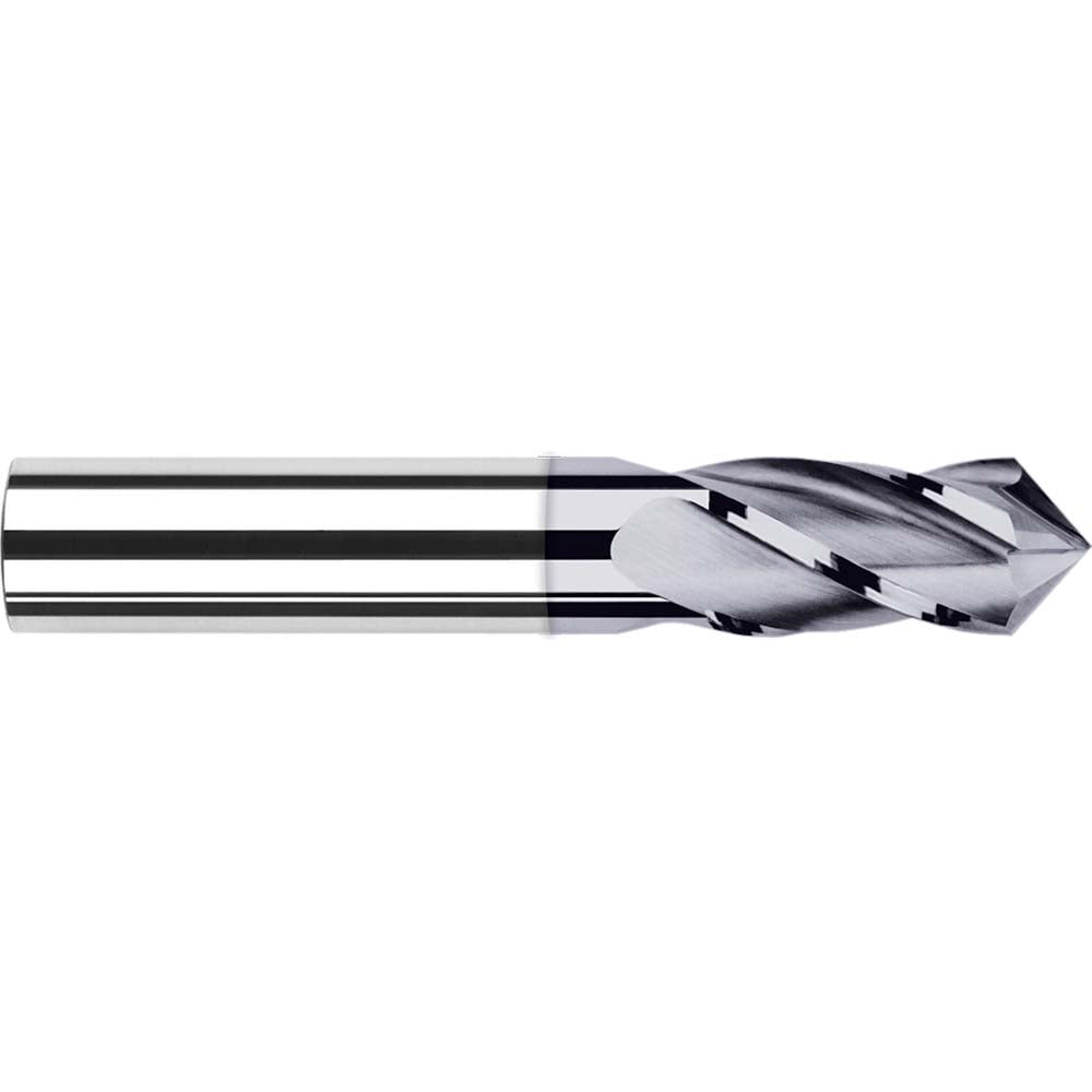 Harvey Tool 988106-C3 Drill Mill 3/8" LOC, 4 Flutes, 120 ° Point, Solid Carbide