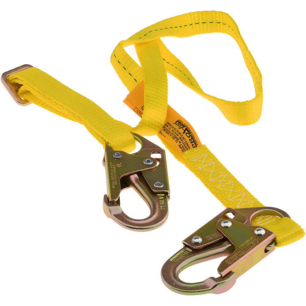 PRO-SAFE PS-LAN-WB2 6' Long, 350 Lb Capacity, 1 Leg Locking Snap Hook Harness Lanyard