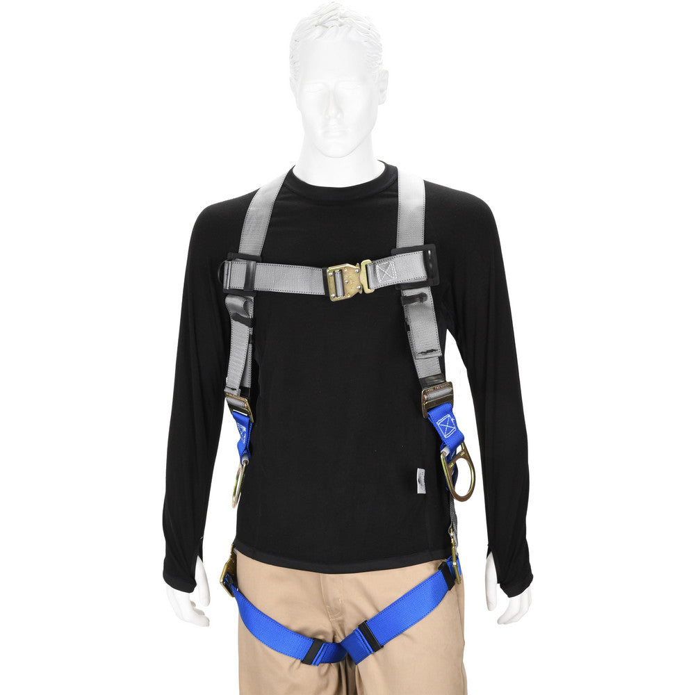 PRO-SAFE PS-HQC-10 Fall Protection Harnesses 350 Lb, Quick-Connect Back and Side D-Rings Style, Size Universal, Polyester