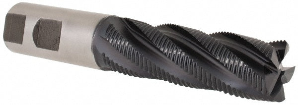 Hertel 62850102 Roughing End Mill 1" Dia, 5 Flute, Fine Pitch, Single End, Cobalt