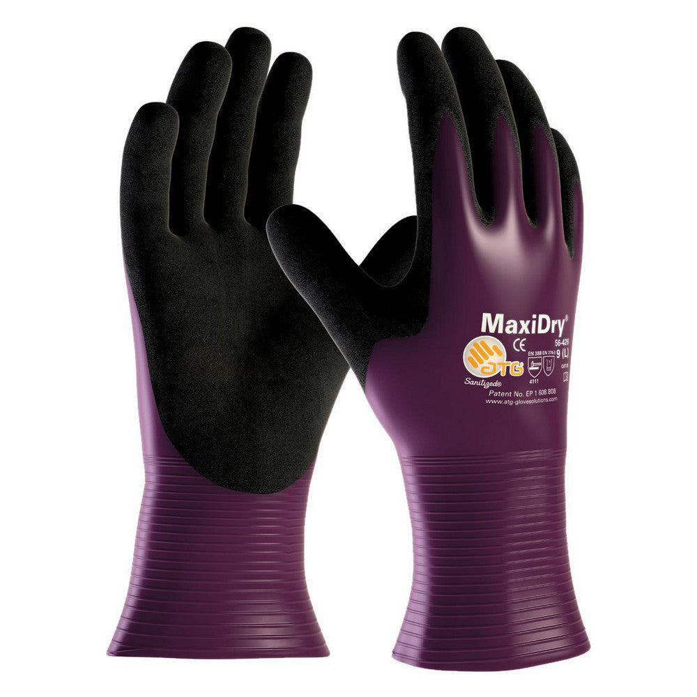 ATG 56-426/M Work Gloves ATG 56-426, Size Medium, Micro-Foam Nitrile-Coated Nylon, General Purpose