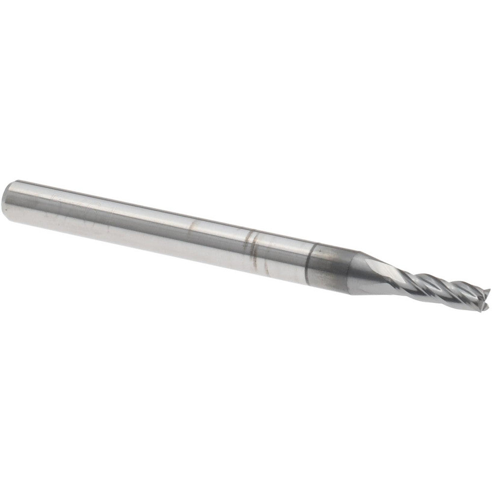 Accupro 62920764 Square End Mill 5/64'' Dia, 1/4'' LOC, 1/8'' Shank Dia, 1-1/2'' OAL, 4 Flutes, Solid Carbide