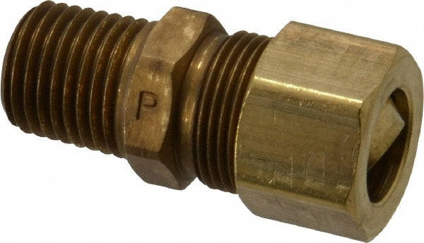 Parker 68C-7-4 Compression Tube Connector 1/4-18" Thread, Compression x MNPT