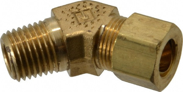 Parker 179C-6-4 Compression Tube Male 45 ° Elbow 1/4-18" Thread, Compression x MNPT