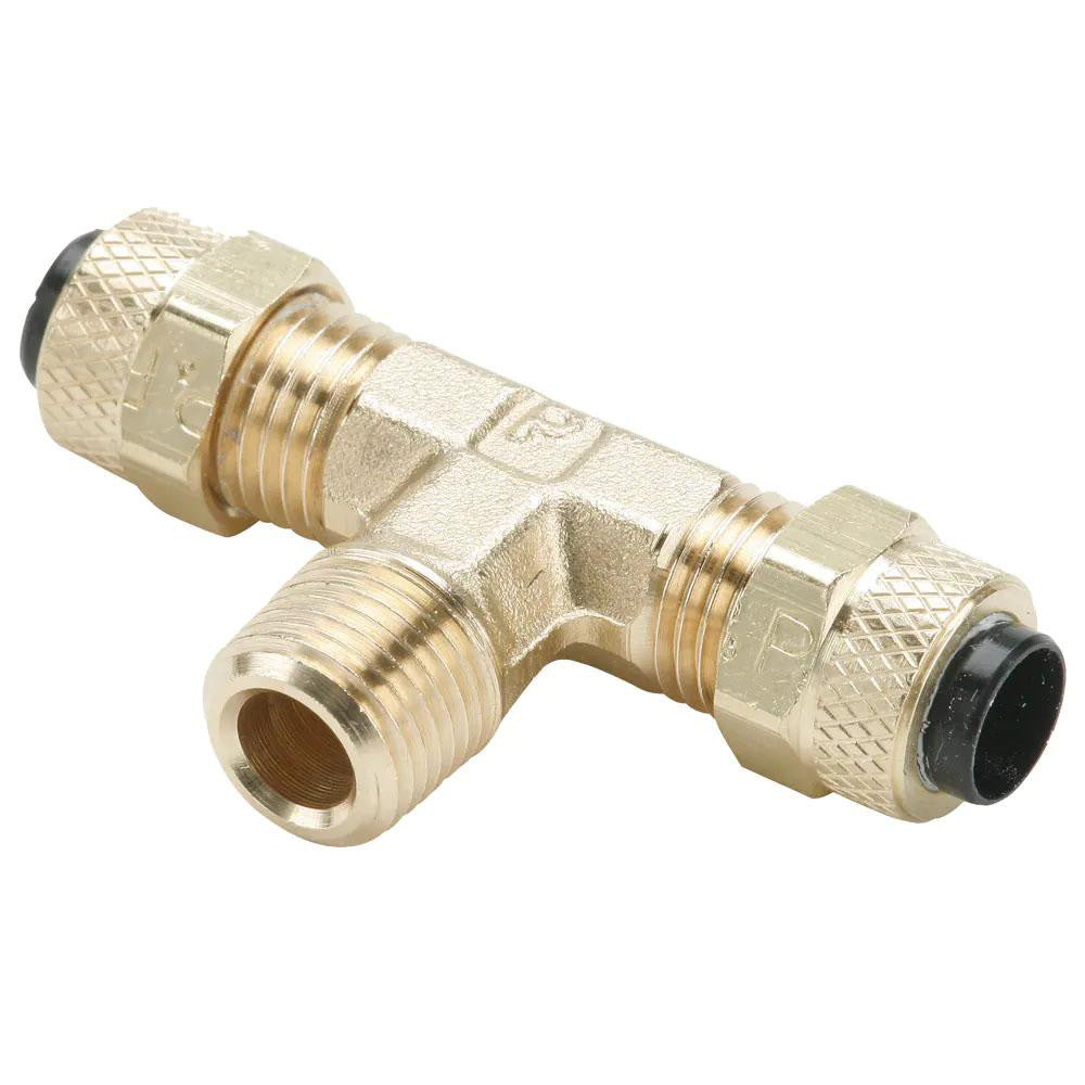 Parker 172P-4-4 Compression Tube Male Branch Tee 1/4-18" Thread, Compression x Compression x MNPT