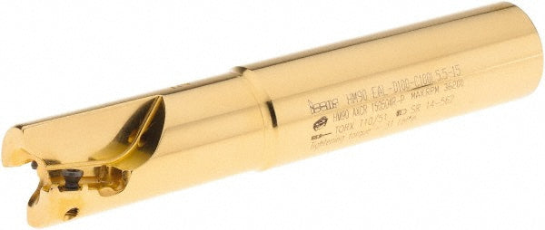 Iscar 3103002 Indexable Square-Shoulder End Mill HM90 EAL-D100-C100L5, 1" Cut Dia, 0.531" Max Depth of Cut, 1" Dia Cylindrical Shank