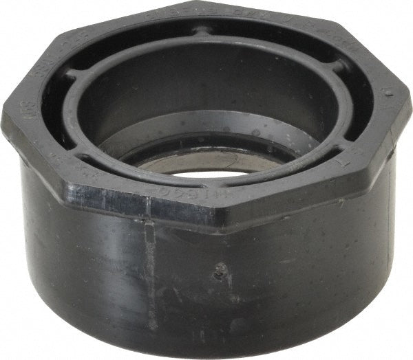 NIBCO I015400 Drain, Waste & Vent Flush Bushing 3 x 2" Fitting, Spig x Hub, Acrylonitrile Butadiene Styrene