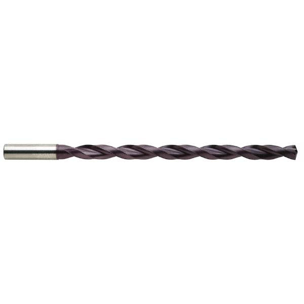 Guhring 9055250087300 Extra Length Drill Bit 0.3438" Dia, 140 ° Point, Solid Carbide