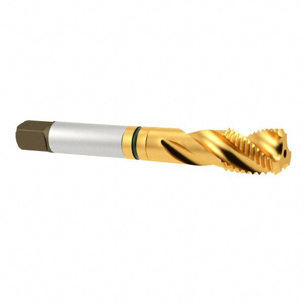 Guhring 9039230127000 Spiral Flute Tap 1/2-20, UNF, 3 Flute, Modified Bottoming, 2B Class of Fit, Cobalt, TiN Finish