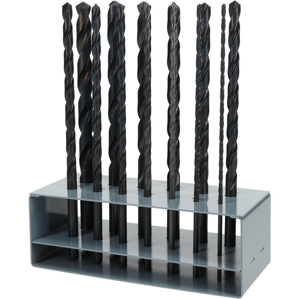 Value Collection 63323679 Drill Bit Set Aircraft Extension Length Drill Bits, 13 Pc, 118 °, High Speed Steel