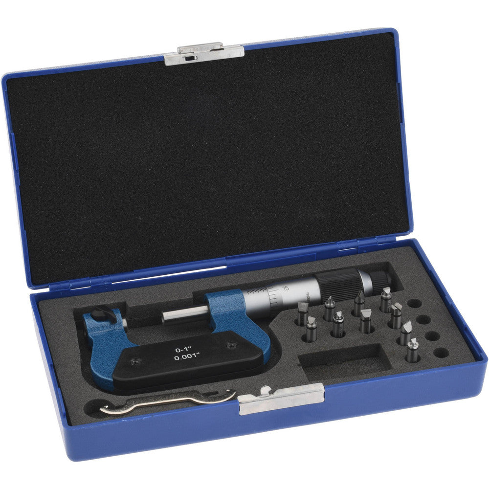 Value Collection 600-7801 0 to 1" Range, Mechanical Screw Thread Micrometer