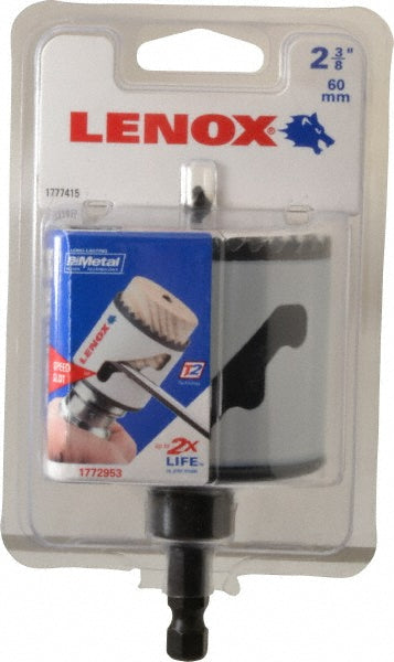 Lenox 1772953 Hole Saw 2-3/8" Saw Dia, 1-9/16" Cut Depth