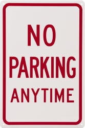AccuformNMC TM2G No Parking Anytime,