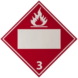 AccuformNMC DL4BP 10-3/4" Wide x 10-3/4" High, Pressure-Sensitive Vinyl Placard