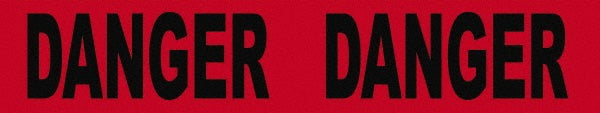 AccuformNMC PT16 1,000' Long x 3" Wide Roll, Polyethylene, Black & Red Barricade Tape