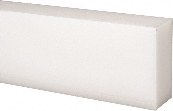 USA Industrials BULK-PS-AC-163 Plastic Bar Acetal, 1" Thick, 12" Long, Natural Color