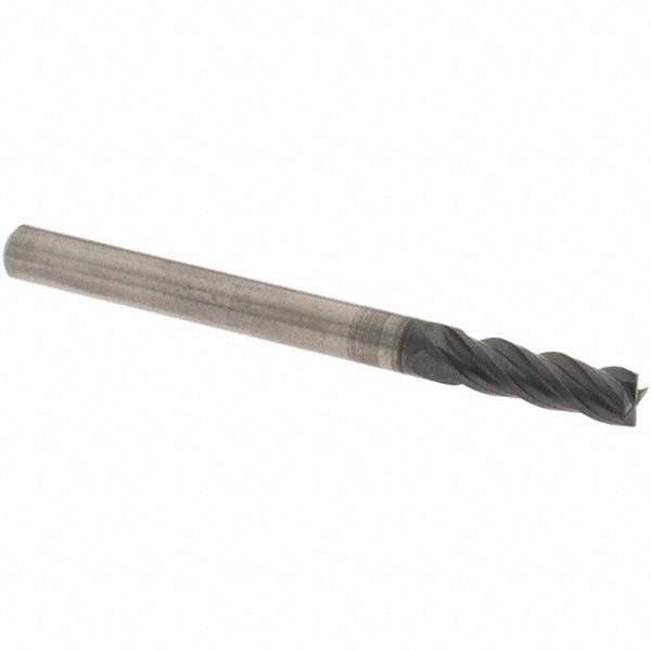 OSG VG441-1250 Square End Mill 1/8'' Dia, 3/8'' LOC, 1/8'' Shank Dia, 1-1/2'' OAL, 4 Flutes, Solid Carbide
