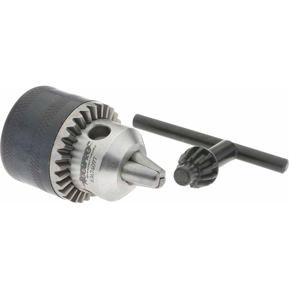 Accupro CL00609000MSC Drill Chuck 1/32 to 1/4" Capacity, Threaded Mount, 3/8-24 in