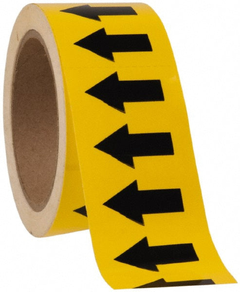 AccuformNMC H2050Y Pipe Marker with No Legend and Arrow Graphic