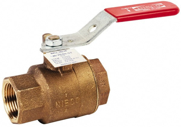 NIBCO NL95I05 Standard Manual Ball Valve 3/8" Pipe, Full Port