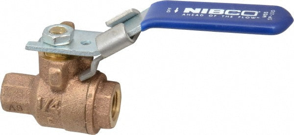 NIBCO NL950L4 Standard Manual Ball Valve 1/4" Pipe, Full Port