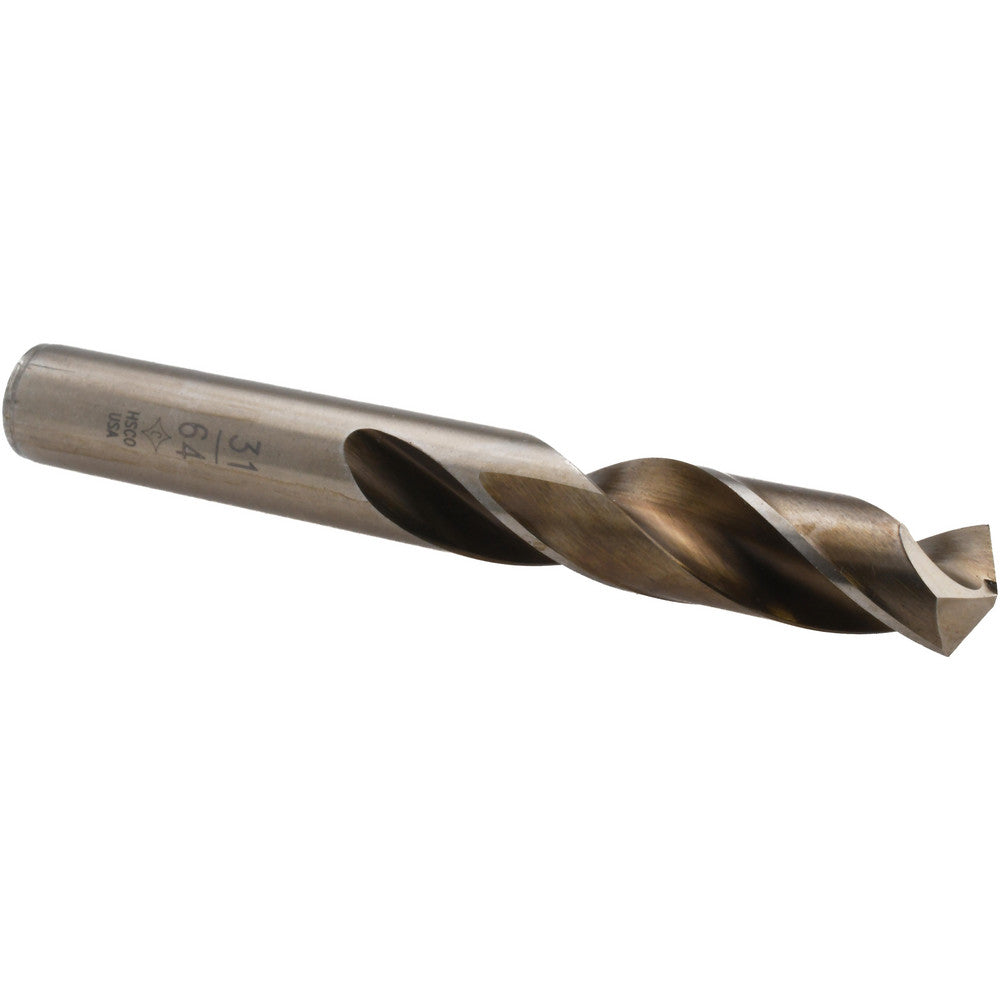 Cleveland C14729 Screw Machine Length Drill Bit 31/64" (0.4844) Dia, 135 deg, Cobalt