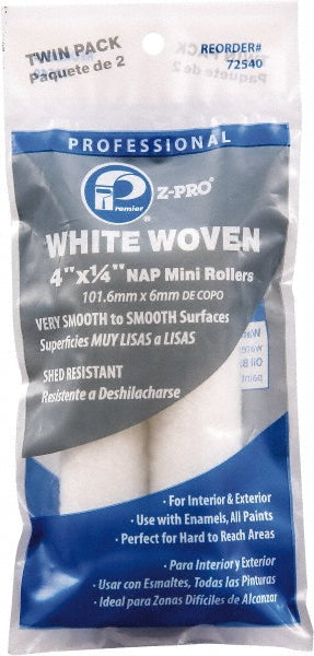 Premier Paint Roller 72540 Mini Paint Roller Cover 1/4" Nap, 4" Wide