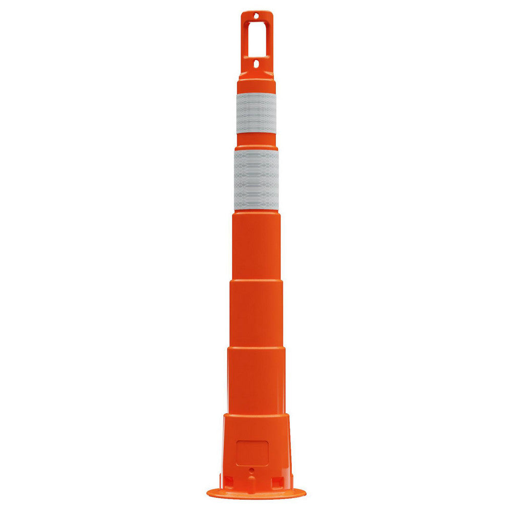 PRO-SAFE 650R1-O-6-HIP-A 50.4" High, 7.6" Wide Reflective Trim Line Channelizer Post