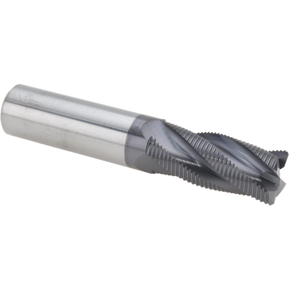 Titan USA TC29548 Roughing End Mill 3/4" Dia, 4 Flutes, Square End, Solid Carbide