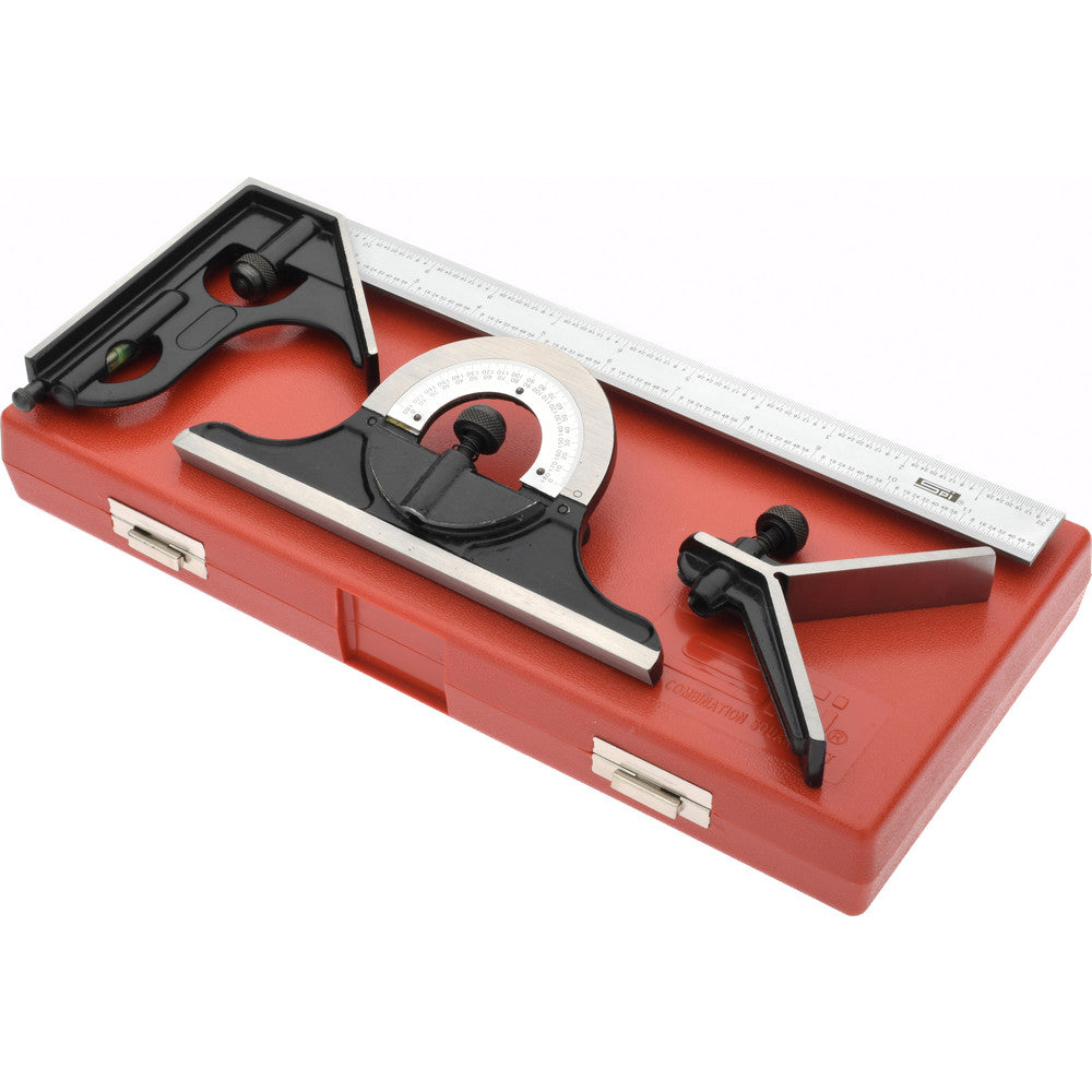 SPI 13-376-9 4 Piece, 12" Combination Square Set