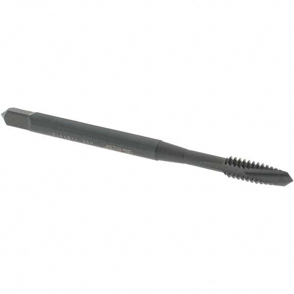 OSG 2812401 Spiral Point Tap #6-32 UNC, 2 Flutes, Plug Chamfer, 2B Class of Fit, HSS-E Vanadium, Steam Oxide Coated